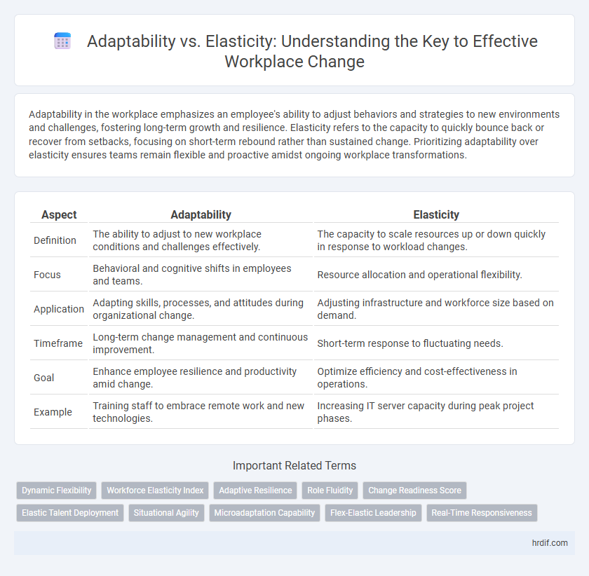 Adaptability vs. Elasticity: Understanding the Key to Effective Workplace Change