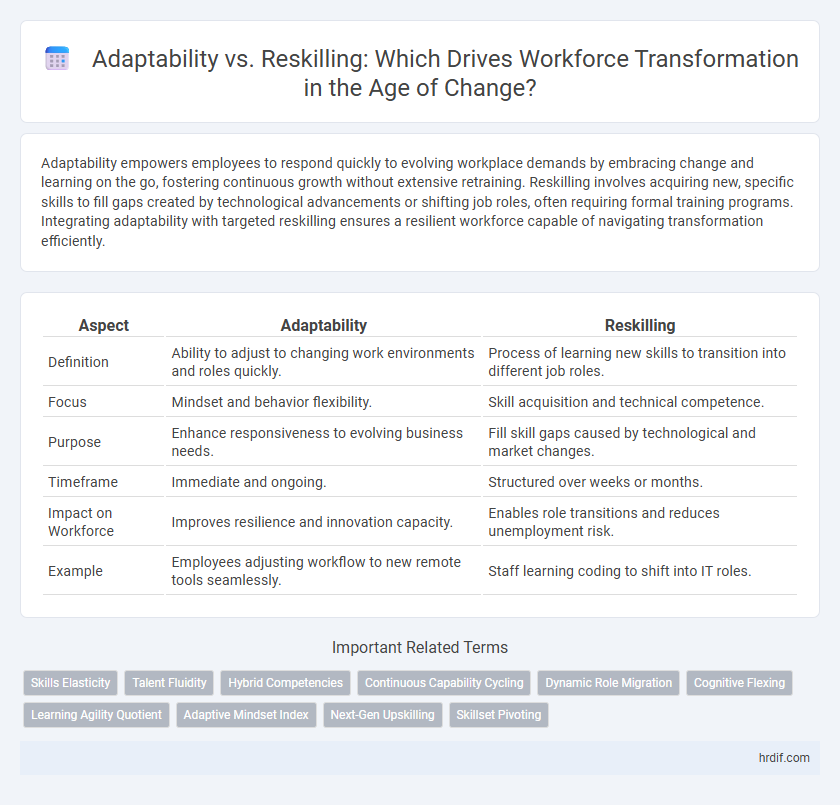 Adaptability vs. Reskilling: Which Drives Workforce Transformation in the Age of Change?