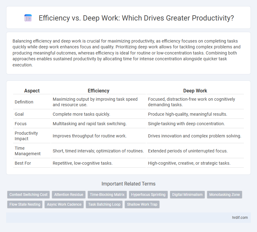 Efficiency vs. Deep Work: Which Drives Greater Productivity?