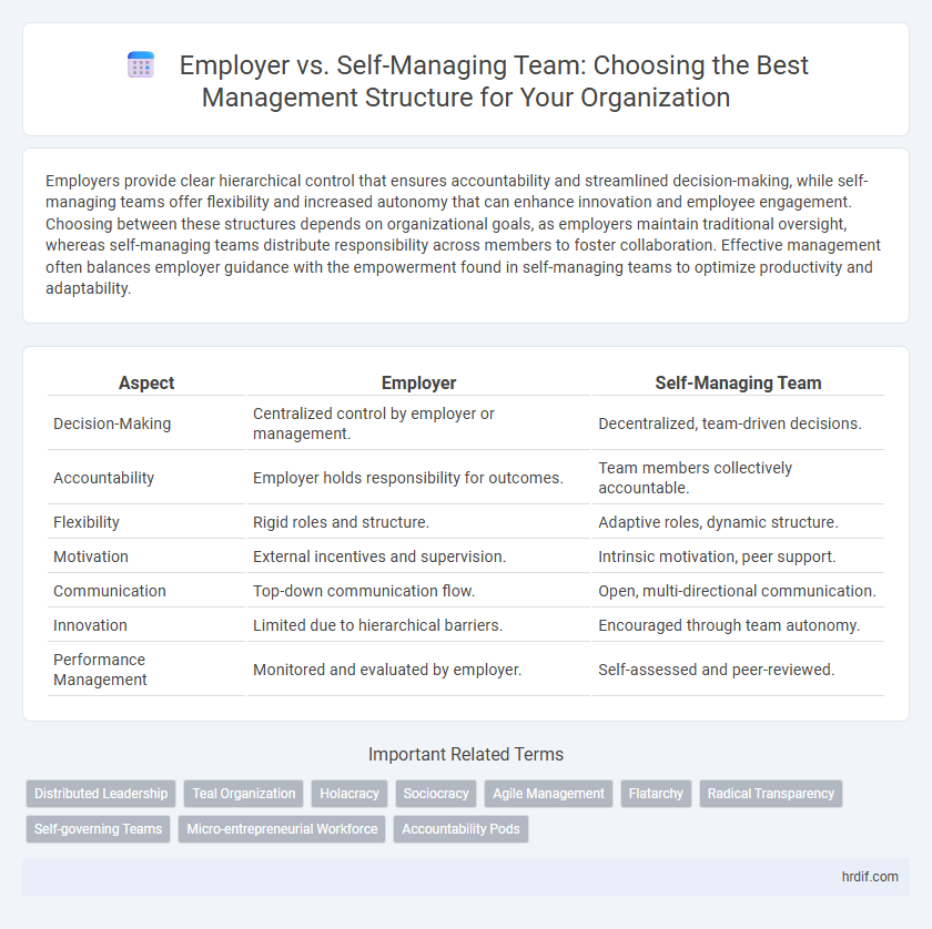 Employer vs. Self-Managing Team: Choosing the Best Management Structure for Your Organization