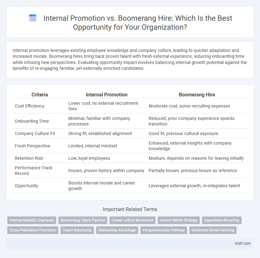 Internal Promotion vs. Boomerang Hire: Which Is the Best Opportunity for Your Organization?