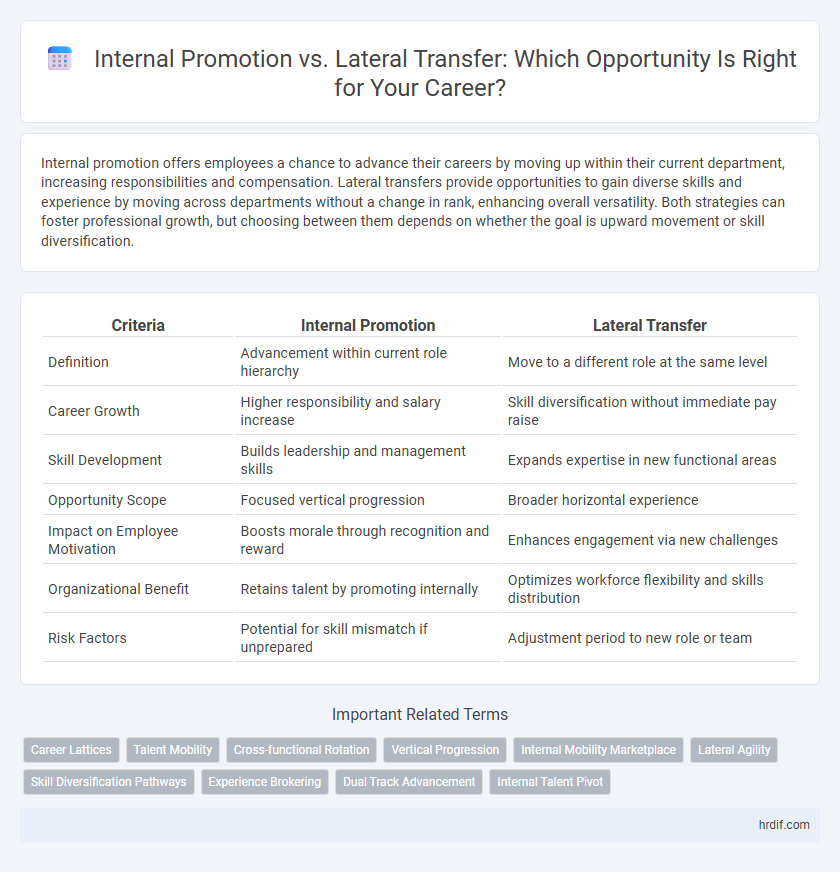 Internal Promotion vs. Lateral Transfer: Which Opportunity Is Right for Your Career?