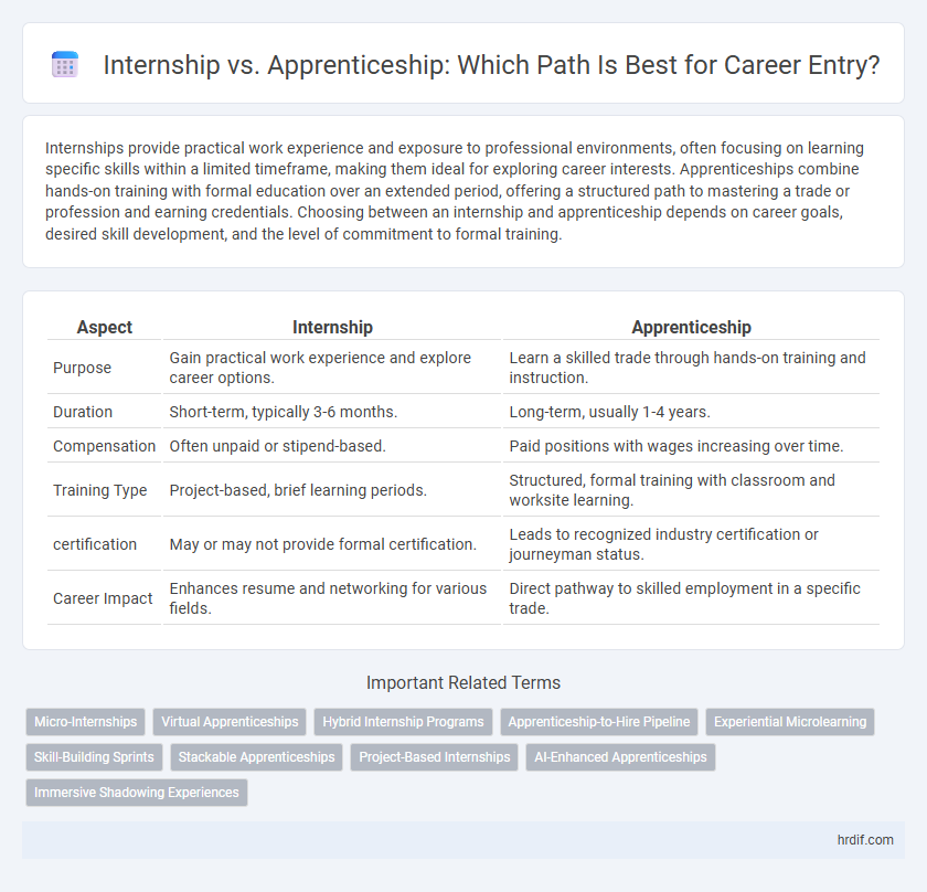Internship vs. Apprenticeship: Which Path Is Best for Career Entry?
