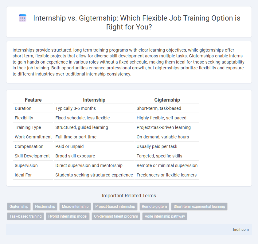 Internship vs. Gigternship: Which Flexible Job Training Option is Right for You?