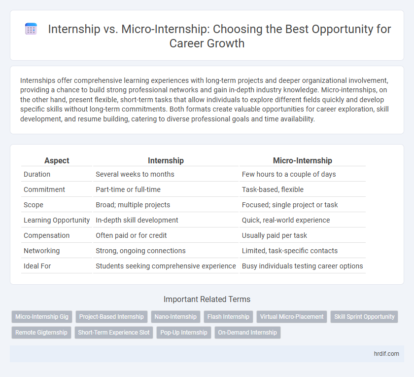 Internship vs. Micro-Internship: Choosing the Best Opportunity for Career Growth
