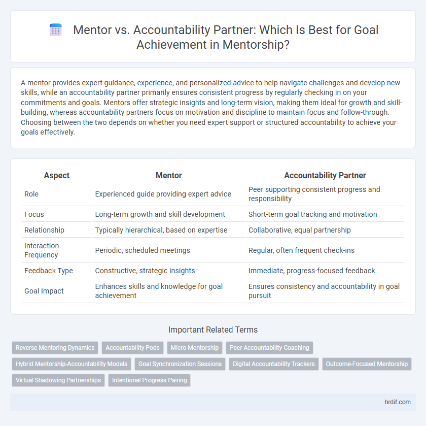Mentor vs. Accountability Partner: Which Is Best for Goal Achievement in Mentorship?