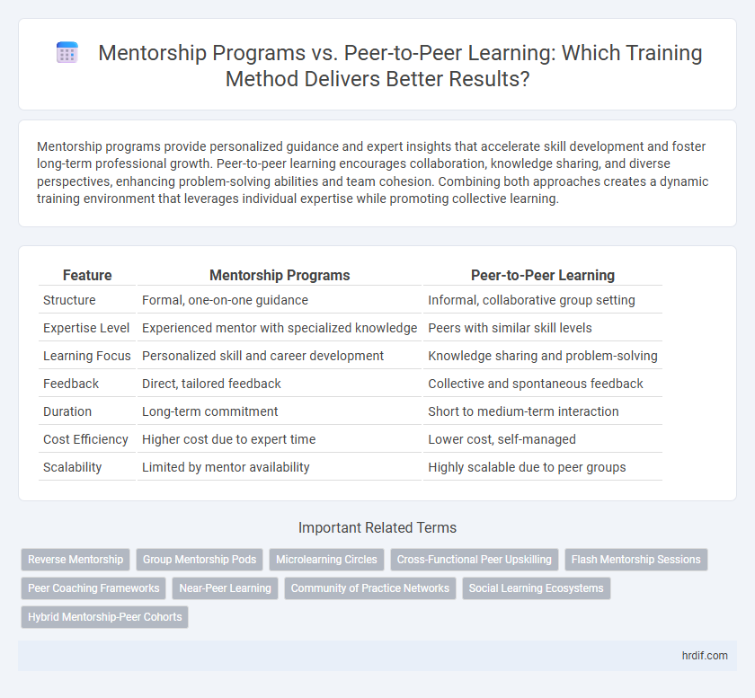 Mentorship Programs vs. Peer-to-Peer Learning: Which Training Method Delivers Better Results?