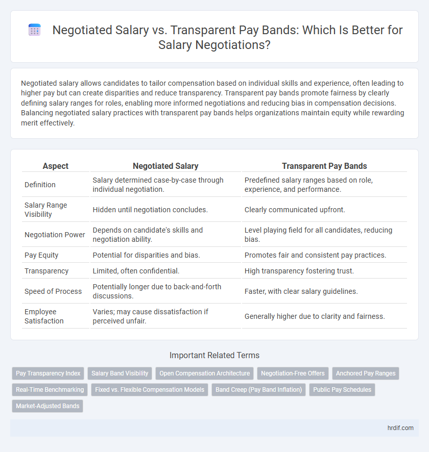 Negotiated Salary vs. Transparent Pay Bands: Which Is Better for Salary Negotiations?