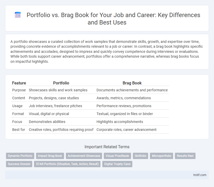Portfolio vs. Brag Book for Your Job and Career: Key Differences and Best Uses