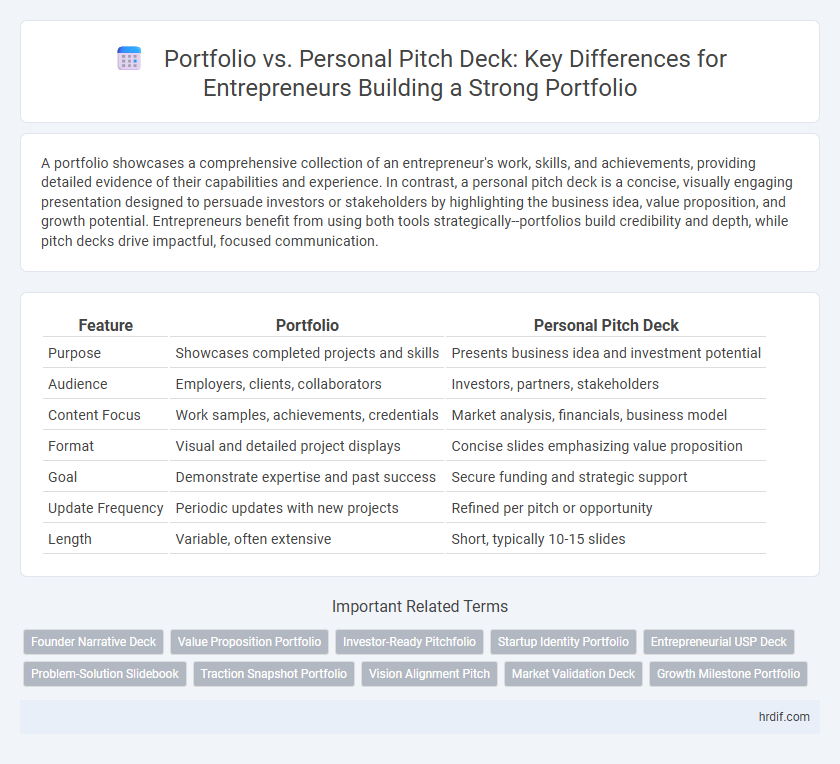 Portfolio vs. Personal Pitch Deck: Key Differences for Entrepreneurs Building a Strong Portfolio