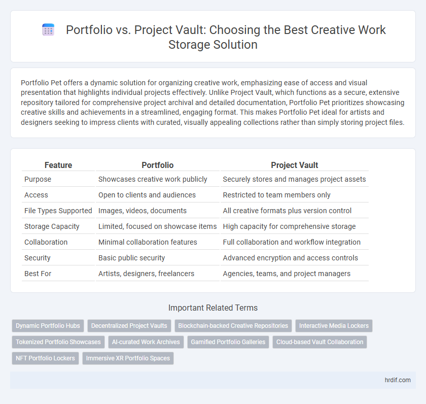 Portfolio vs. Project Vault: Choosing the Best Creative Work Storage Solution