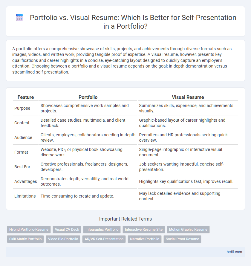 Portfolio vs. Visual Resume: Which Is Better for Self-Presentation in a Portfolio?