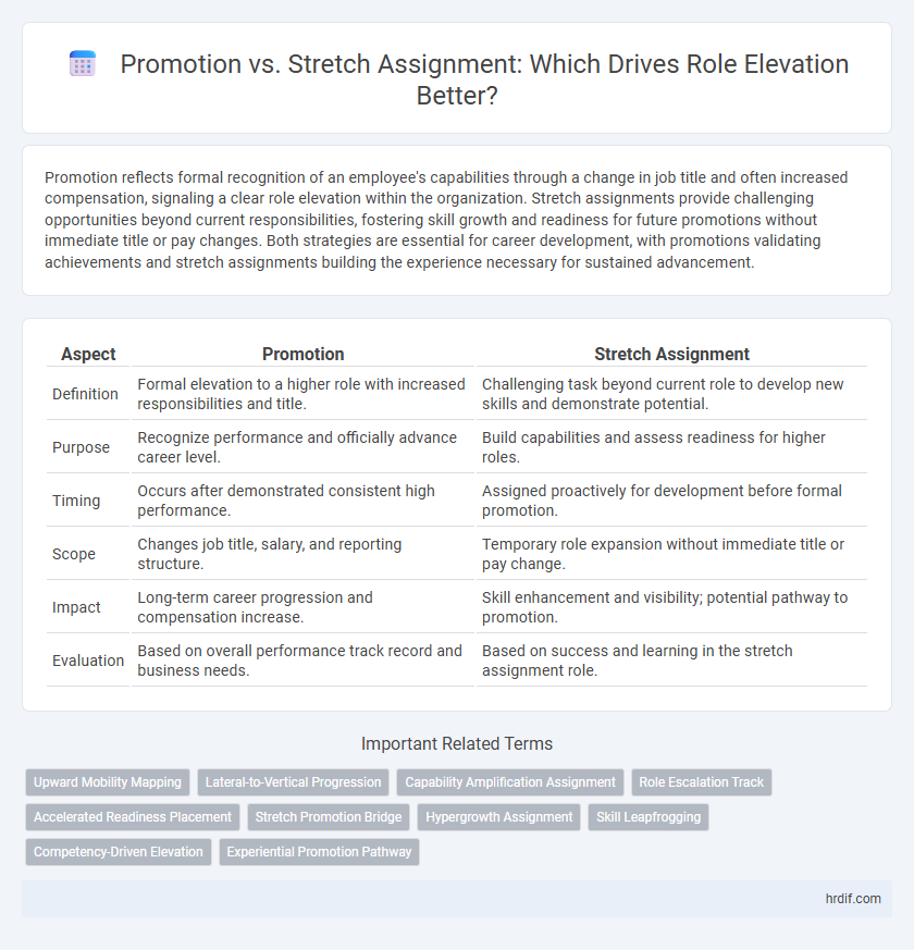 Promotion vs. Stretch Assignment: Which Drives Role Elevation Better?
