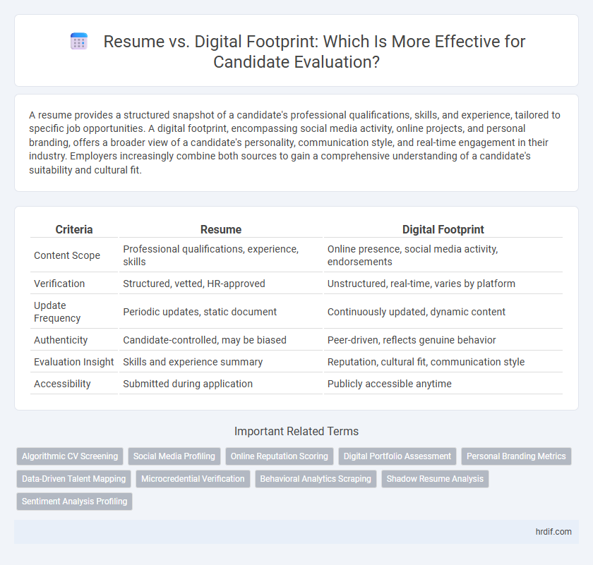Resume vs. Digital Footprint: Which Is More Effective for Candidate Evaluation?