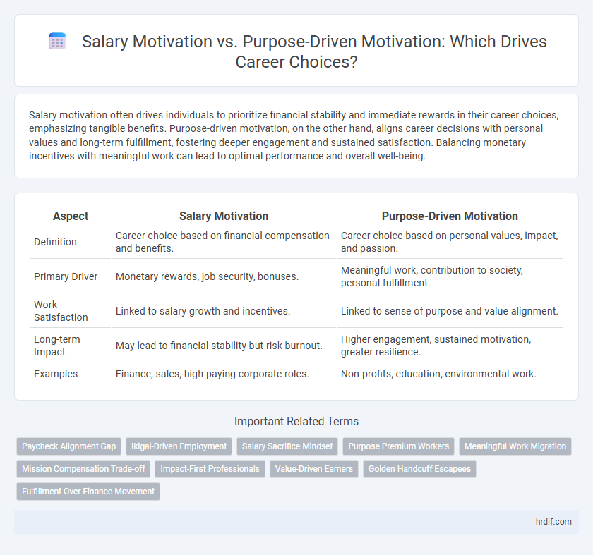 Salary Motivation vs. Purpose-Driven Motivation: Which Drives Career Choices?