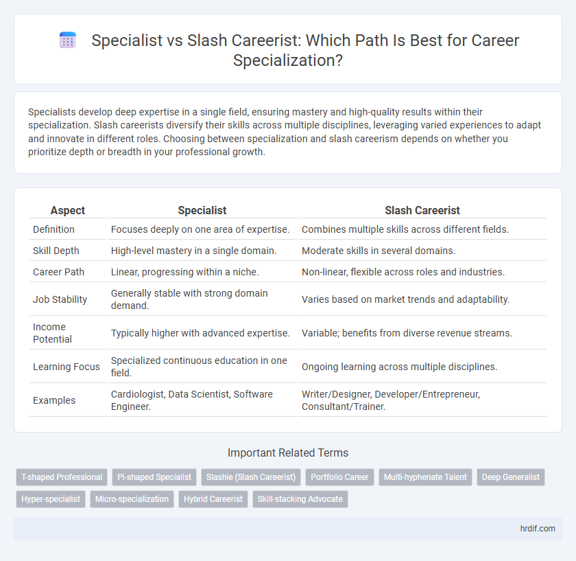 Specialist vs Slash Careerist: Which Path Is Best for Career Specialization?