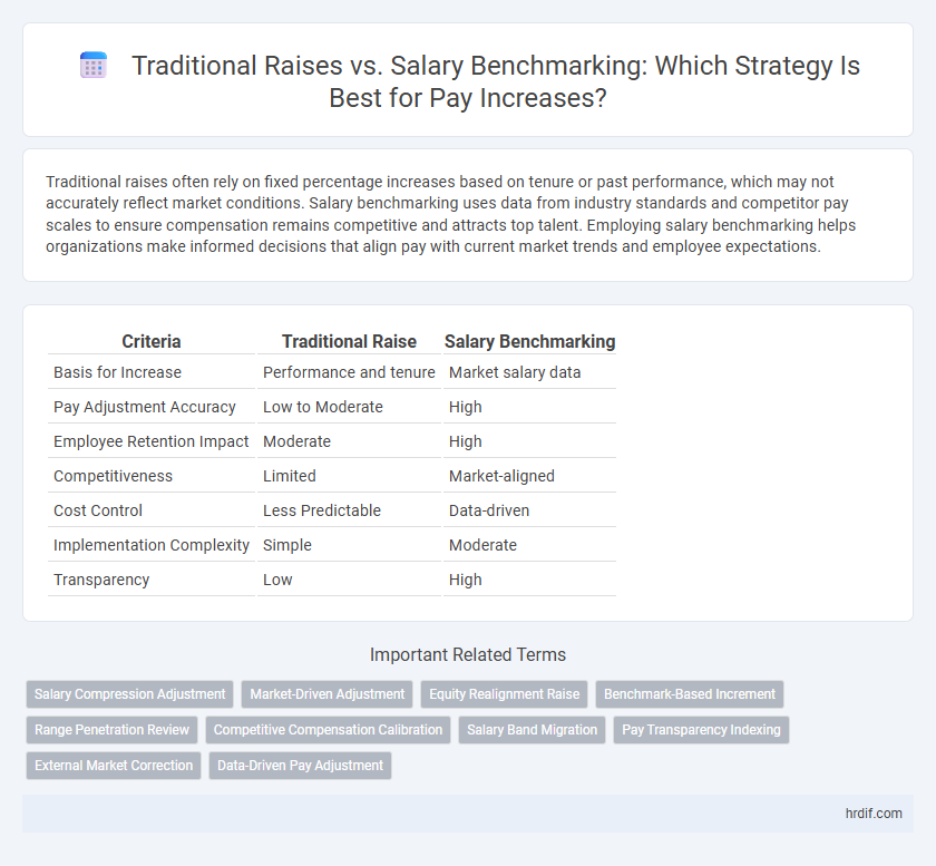 Traditional Raises vs. Salary Benchmarking: Which Strategy Is Best for Pay Increases?