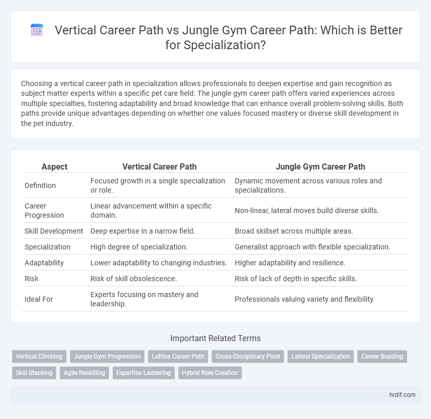 Vertical Career Path vs Jungle Gym Career Path: Which is Better for Specialization?