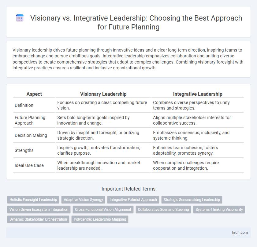 Visionary vs. Integrative Leadership: Choosing the Best Approach for Future Planning