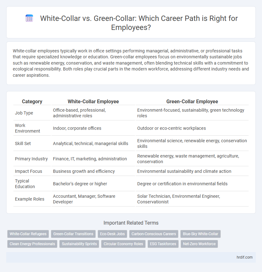 White-Collar vs. Green-Collar: Which Career Path is Right for Employees?