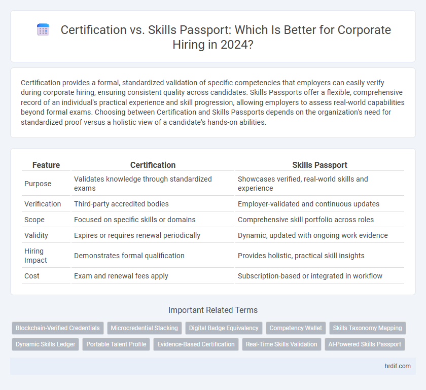 Certification vs. Skills Passport: Which Is Better for Corporate Hiring in 2024?