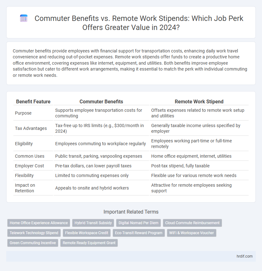 Commuter Benefits vs. Remote Work Stipends: Which Job Perk Offers Greater Value in 2024?
