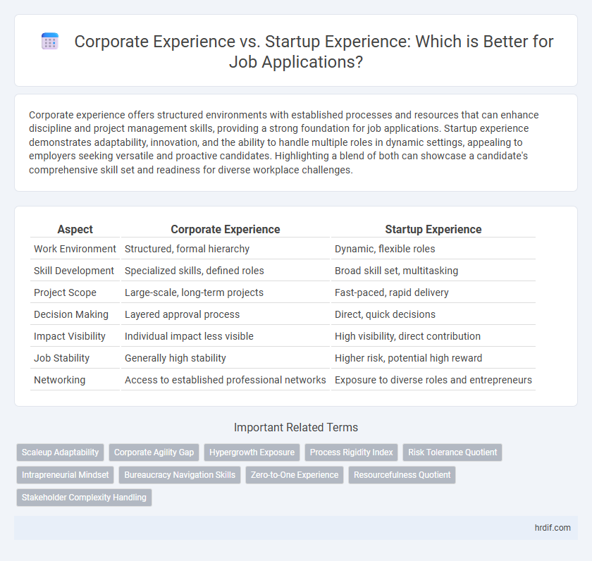 Corporate Experience vs. Startup Experience: Which is Better for Job Applications?
