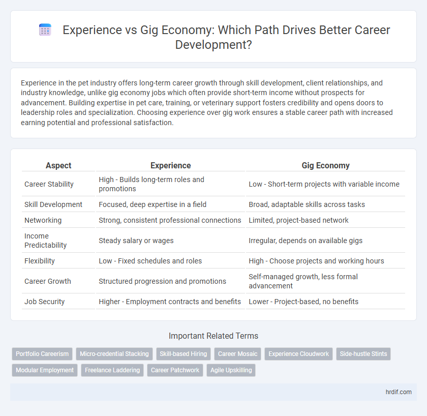 Experience vs Gig Economy: Which Path Drives Better Career Development?