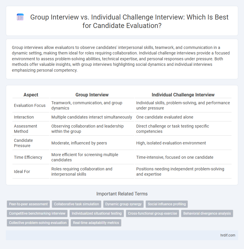 Group Interview vs. Individual Challenge Interview: Which Is Best for Candidate Evaluation?