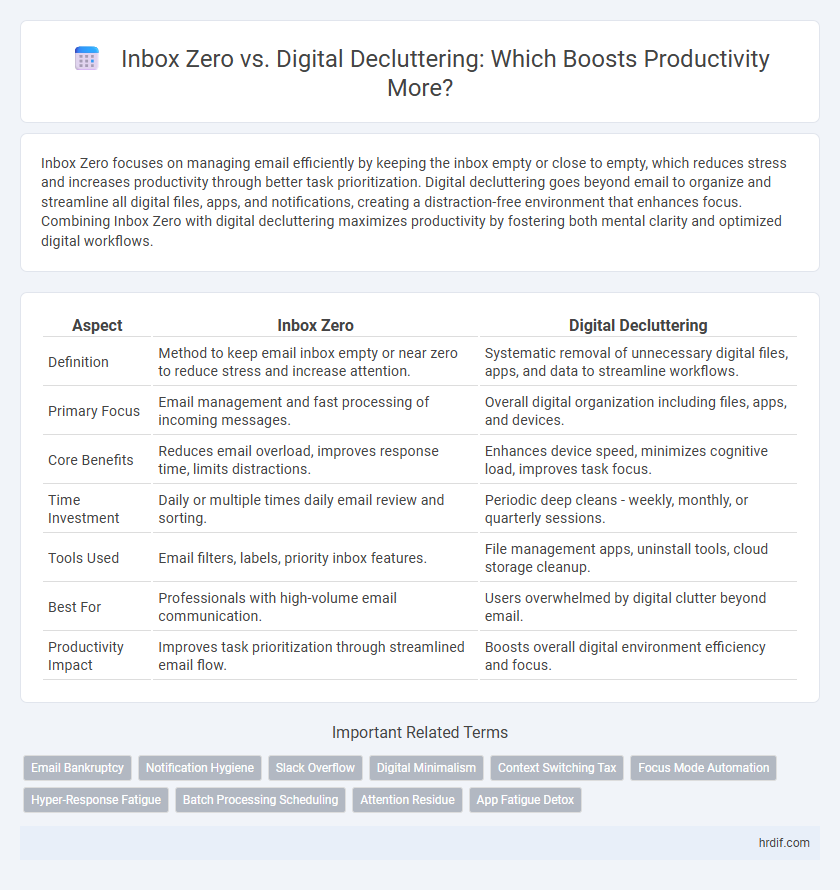 Inbox Zero vs. Digital Decluttering: Which Boosts Productivity More?