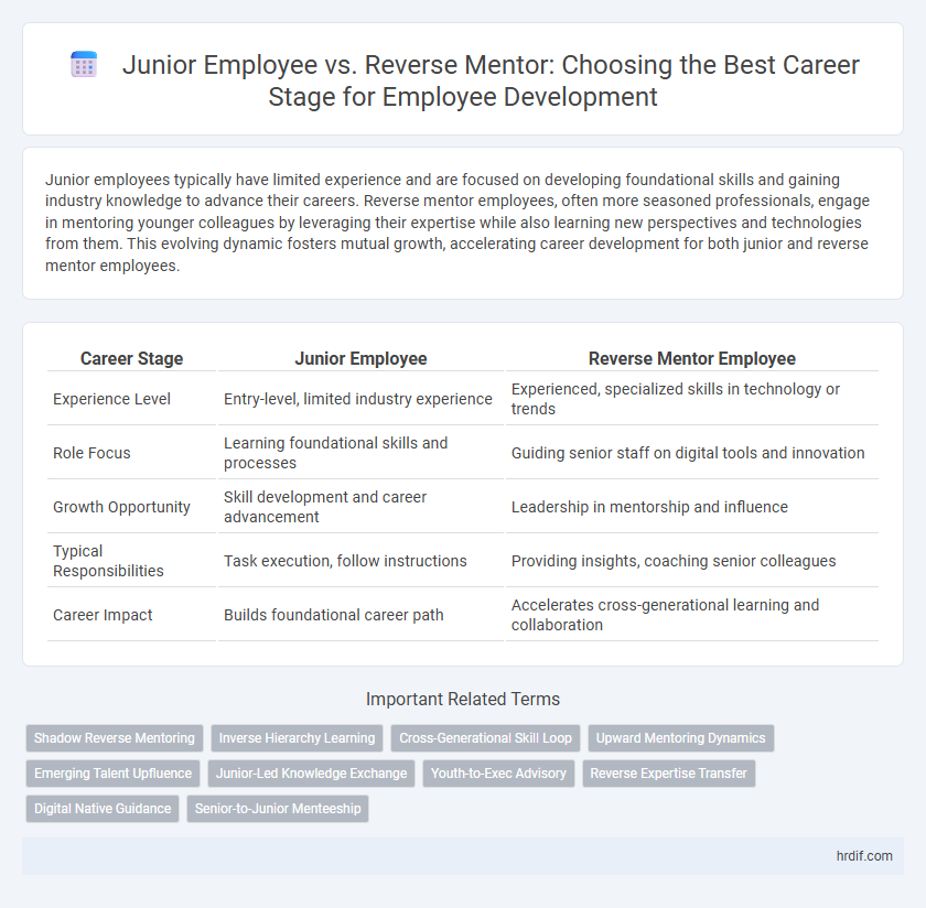 Junior Employee vs. Reverse Mentor: Choosing the Best Career Stage for Employee Development