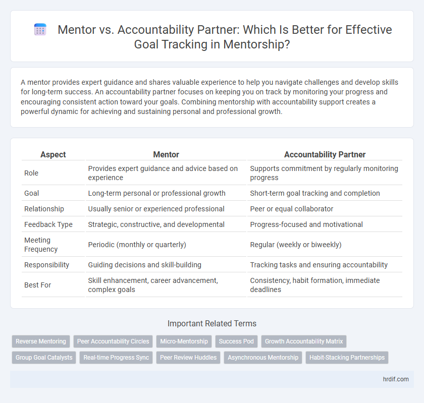 Mentor vs. Accountability Partner: Which Is Better for Effective Goal Tracking in Mentorship?