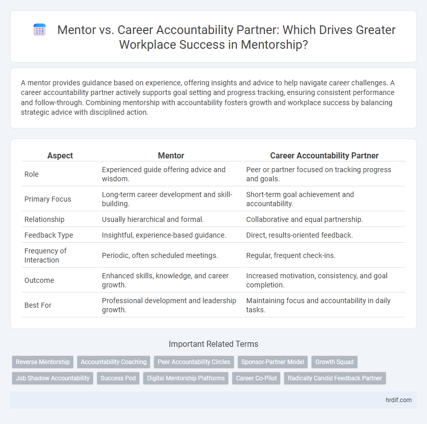 Mentor vs. Career Accountability Partner: Which Drives Greater Workplace Success in Mentorship?