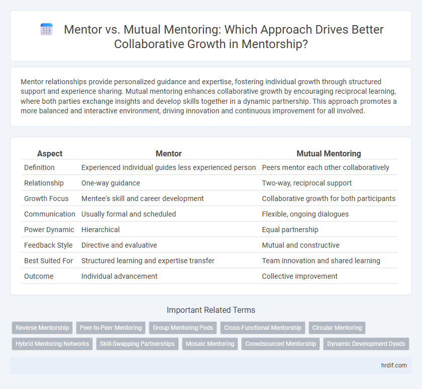 Mentor vs. Mutual Mentoring: Which Approach Drives Better Collaborative Growth in Mentorship?