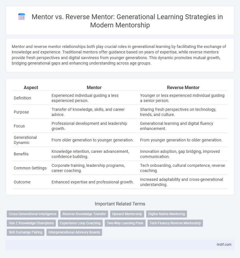 Mentor vs. Reverse Mentor: Generational Learning Strategies in Modern Mentorship