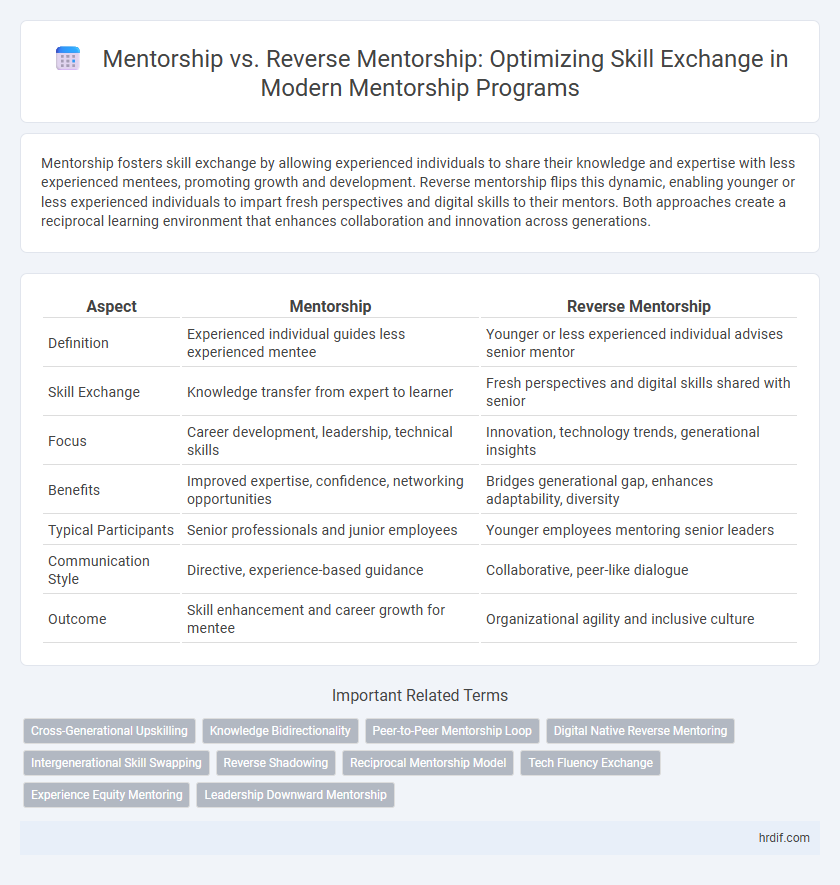 Mentorship vs. Reverse Mentorship: Optimizing Skill Exchange in Modern Mentorship Programs
