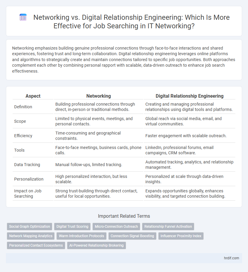 Networking vs. Digital Relationship Engineering: Which Is More Effective for Job Searching in IT Networking?