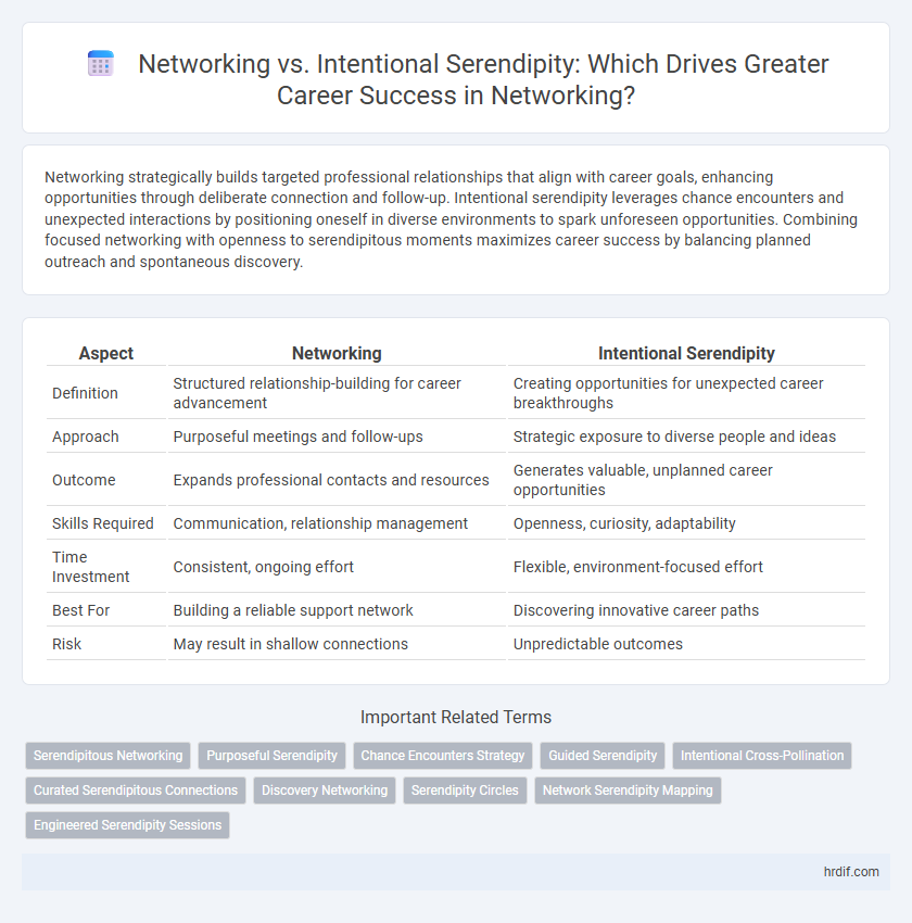 Networking vs. Intentional Serendipity: Which Drives Greater Career Success in Networking?