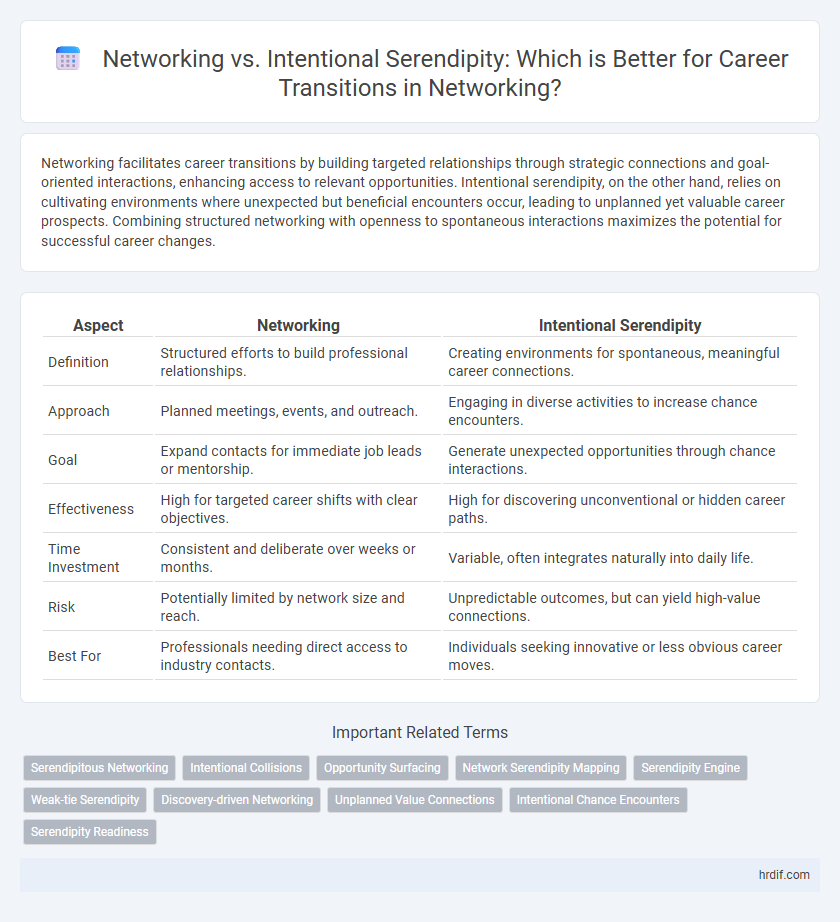 Networking vs. Intentional Serendipity: Which is Better for Career Transitions in Networking?