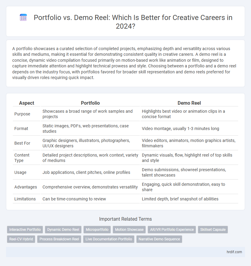 Portfolio vs. Demo Reel: Which Is Better for Creative Careers in 2024?