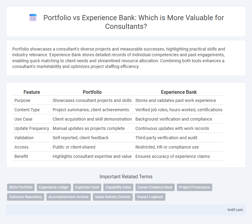 Portfolio vs Experience Bank: Which is More Valuable for Consultants?