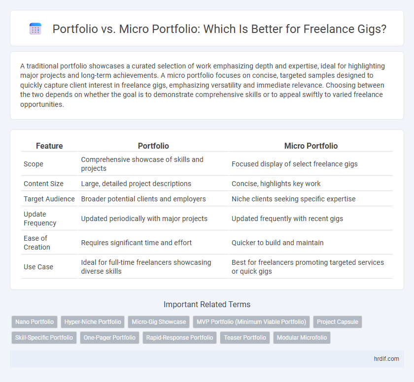 Portfolio vs. Micro Portfolio: Which Is Better for Freelance Gigs?
