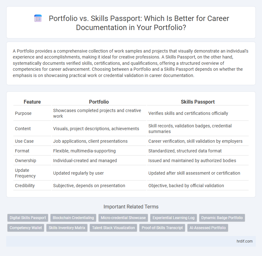 Portfolio vs. Skills Passport: Which Is Better for Career Documentation in Your Portfolio?