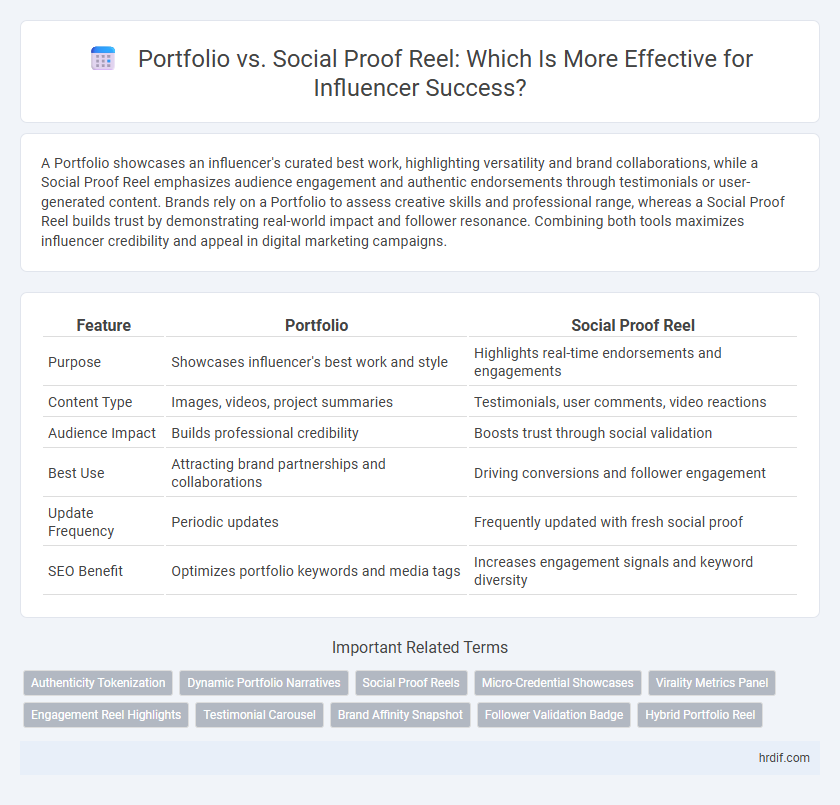 Portfolio vs. Social Proof Reel: Which Is More Effective for Influencer Success?