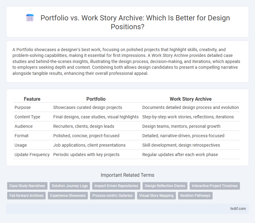 Portfolio vs. Work Story Archive: Which Is Better for Design Positions?