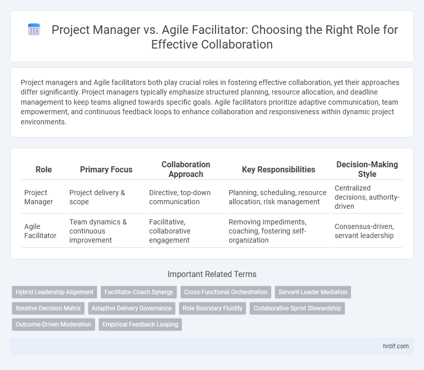 Project Manager vs. Agile Facilitator: Choosing the Right Role for Effective Collaboration