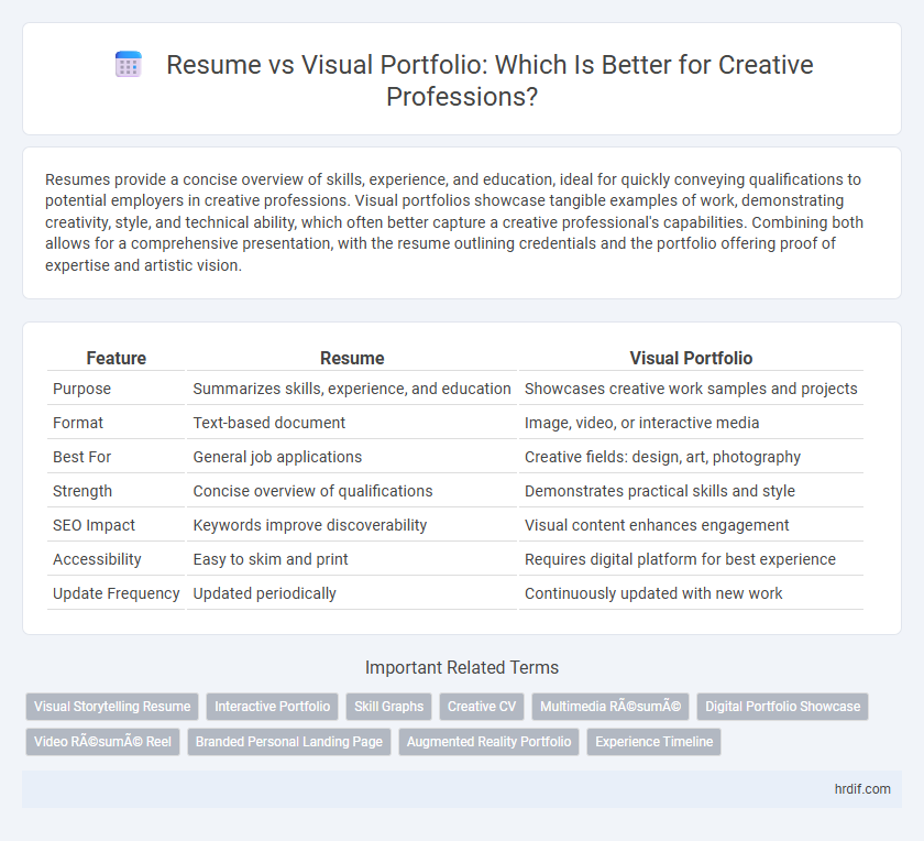 Resume vs Visual Portfolio: Which Is Better for Creative Professions?