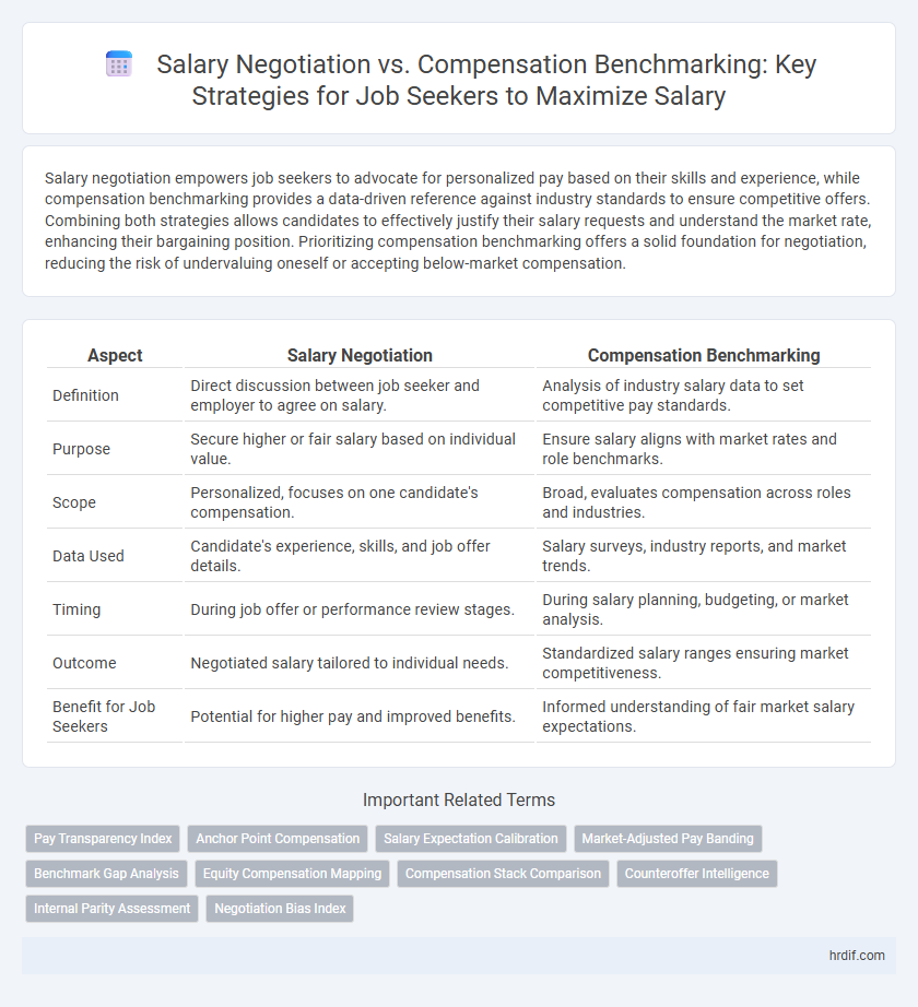 Salary Negotiation vs. Compensation Benchmarking: Key Strategies for Job Seekers to Maximize Salary