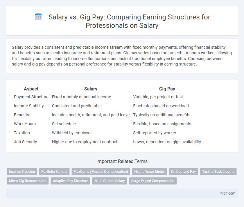 Salary vs. Gig Pay: Comparing Earning Structures for Professionals on Salary