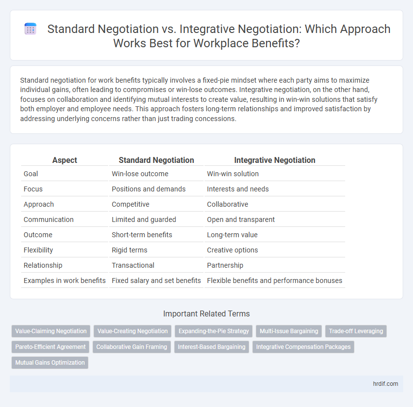 Standard Negotiation vs. Integrative Negotiation: Which Approach Works Best for Workplace Benefits?
